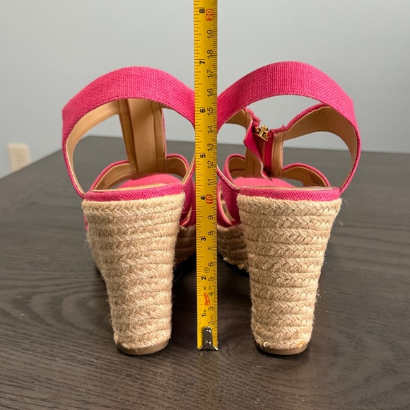 Michael Michael Kors Women’s Pink Espadrille Wedges Size 10 M - Picture 7 of 10